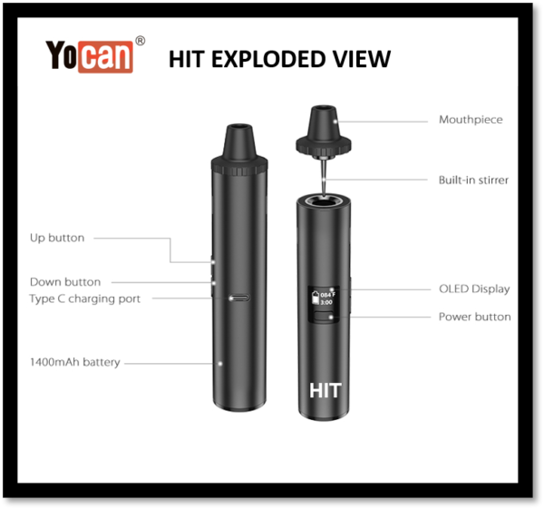 Yocan HIT Dry Herb Vaporizer Kit