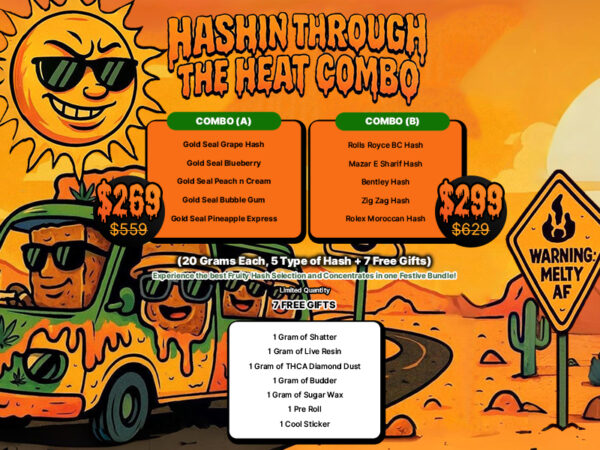 Hashin' Through the Heat 100 Grams Hash Combo +7 Free Gifts - Image 1