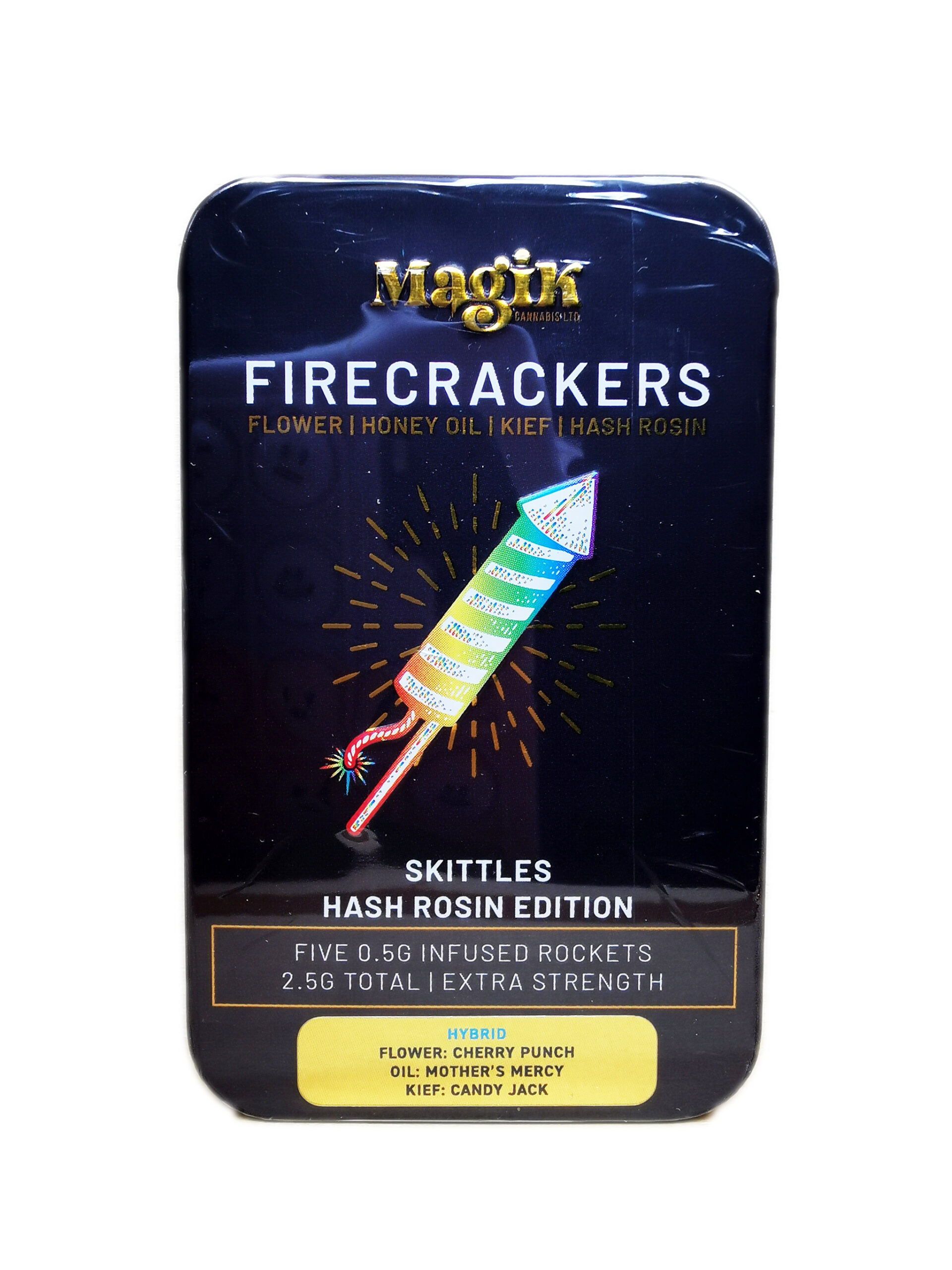 IMG_20251128_163253 Magik's Firecrackers Infused Pre Roll Joints - Skittles Hash Rosin Edition - Image 1