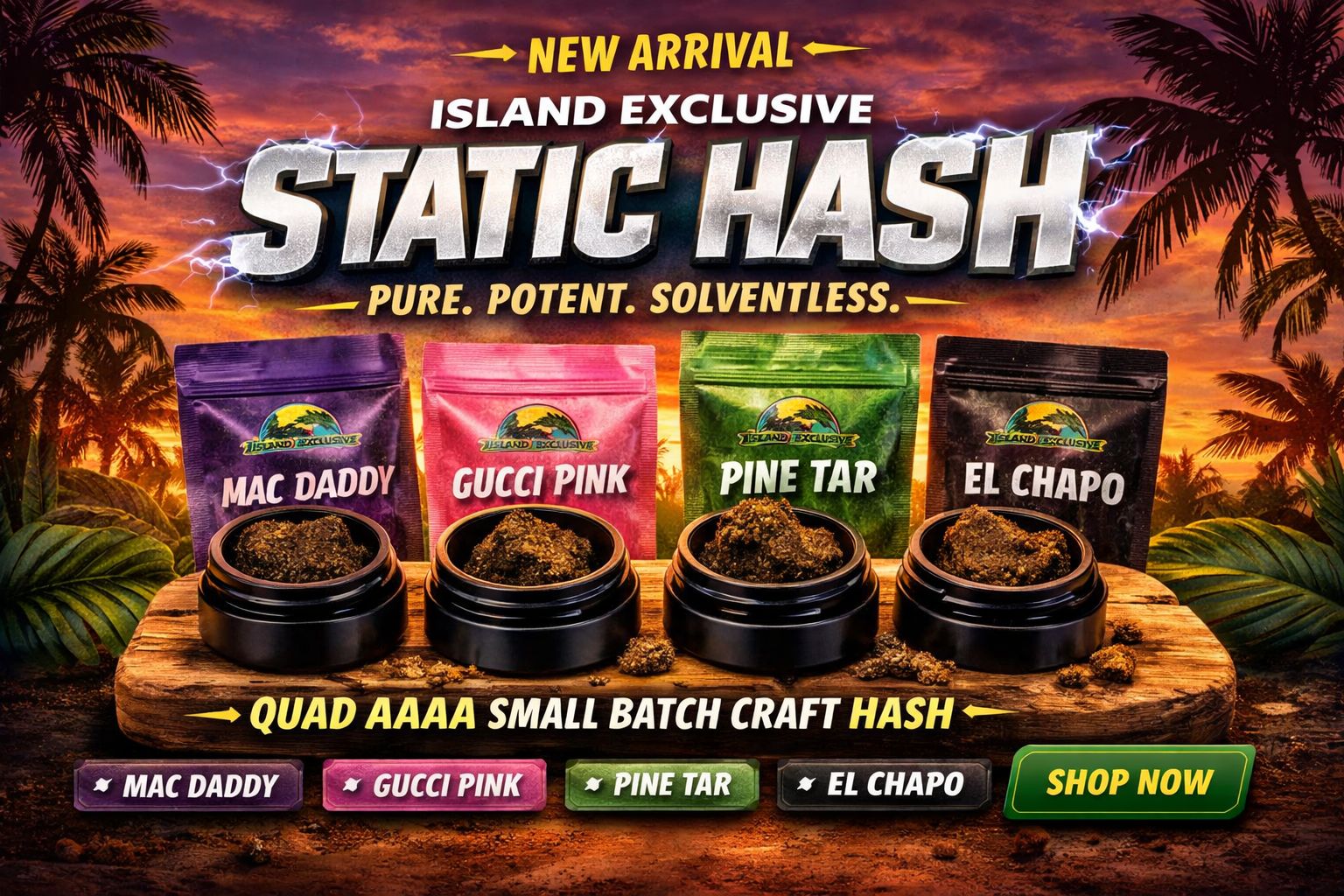 Static Hash Has Landed — Welcome to the Island Exclusive Experience, BuyWeed247